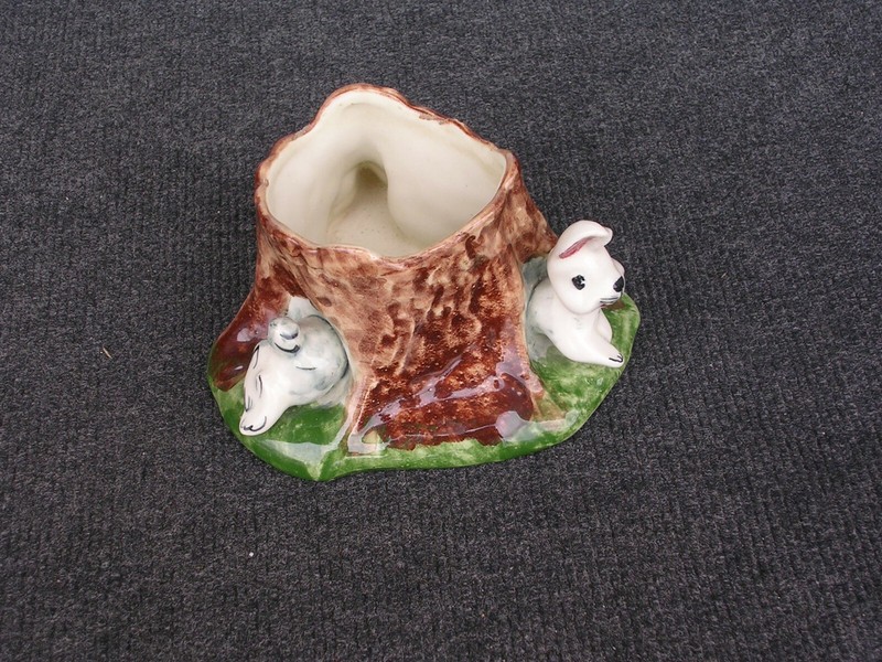 Vintage Rabbit Planter NEWCOMB Inc Roselle, N.J. 