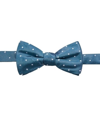 John Comfort Silk Bow Tie Adjustable Red White Polka Dot Made In