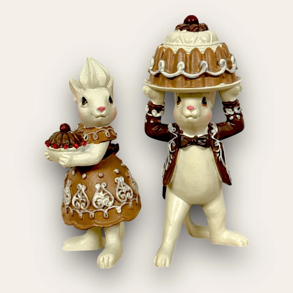 Clayre & Eef Lebkuchen Maus Mäuse Paar Weihnachten Weihnachtsdekoration 11cm NEU - Bild 4 von 4