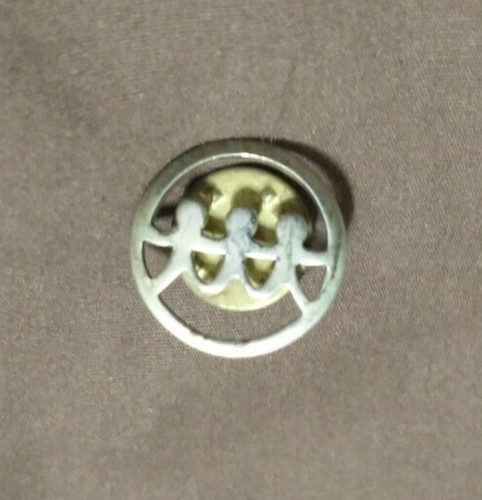 Vintage - United Way Label Pinback - People Holding Hands - *RARE*