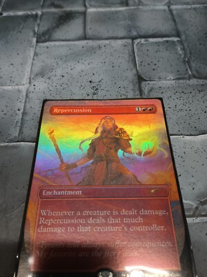 MTG Repercussion (#1065) Borderless *Foil* - NM - SLD In Memoriam