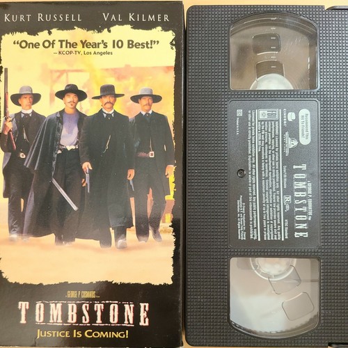 Tombstone VHS Val Kilmer film cow-boy western Kurt Russell