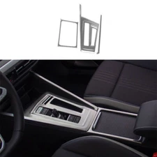For VW Golf MK8 20-24 Silver Titanium Center Console Water Cup Holder Panel
