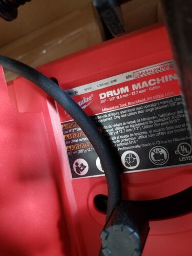 Miwaukee 2817A-21 DRUM MACHINE M18 ---NICE - Picture 3 of 12