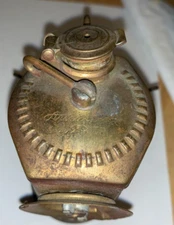 Vintage Streamlined Justrite Carbide Miners Lamp