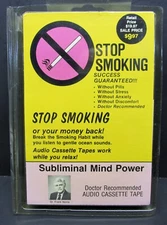 Subliminal Mind Power, Stop Smoking, Cassette, 1988, New