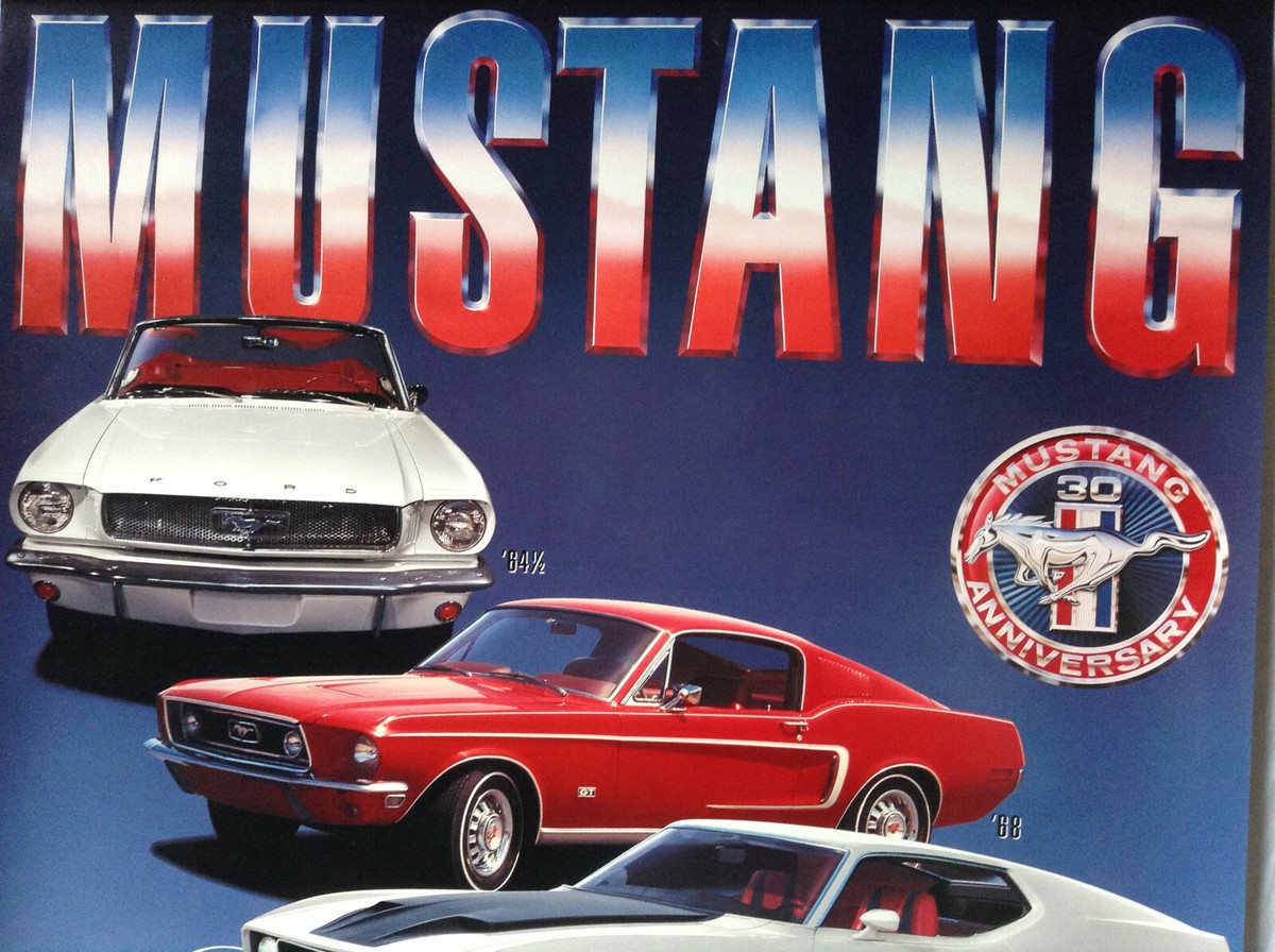 Mustang 30th Anniversary Poster | eBay