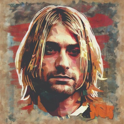 KURT COBAIN NIRVANA GRUNGE PORTRAIT POP ART POSTER/PRINT ART AI12 | eBay