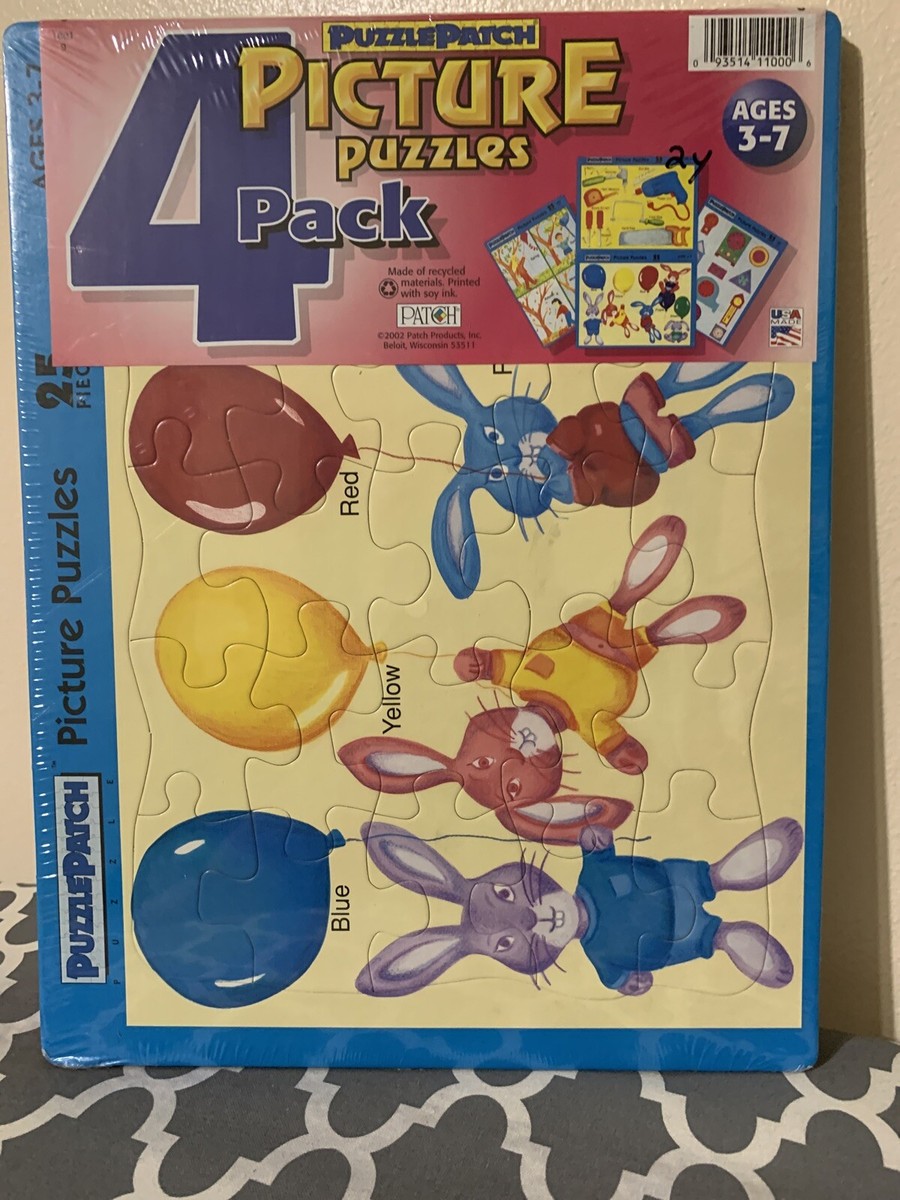 PC 4 Childrenページ Amazon.com: 4 Packs Puzzles for Kids Ages 4-6, Wooden