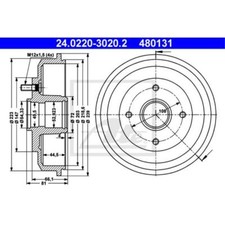 Tambour de frein Ssangyong ACTYON