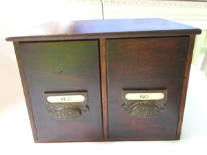 Sm Antique Wood File Cabinet Country Cupboard 2 Drawer Primitive Mail Box Spice Ebay