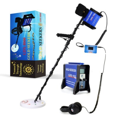 GDX8000 Gold Detector 8-Meter Depth Outdoor Treasure Hunter Equipment LCD 0.5W