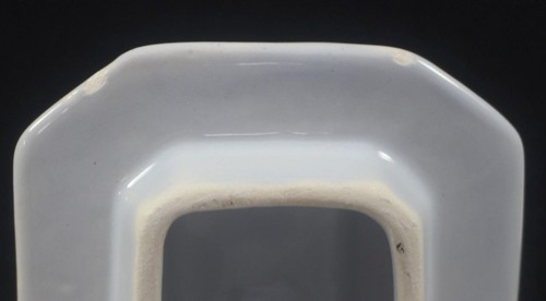 Juego de crema y tazón de azúcar con tapa Quimper Mistral azul octogonal para hombre - Imagen 7 de 10