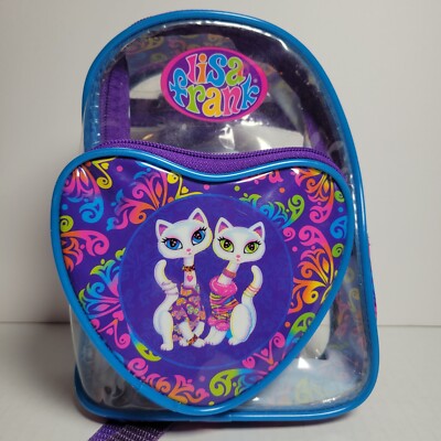 ヴィンテージ 90 年代のリサフランク猫フラワーレインボービニール