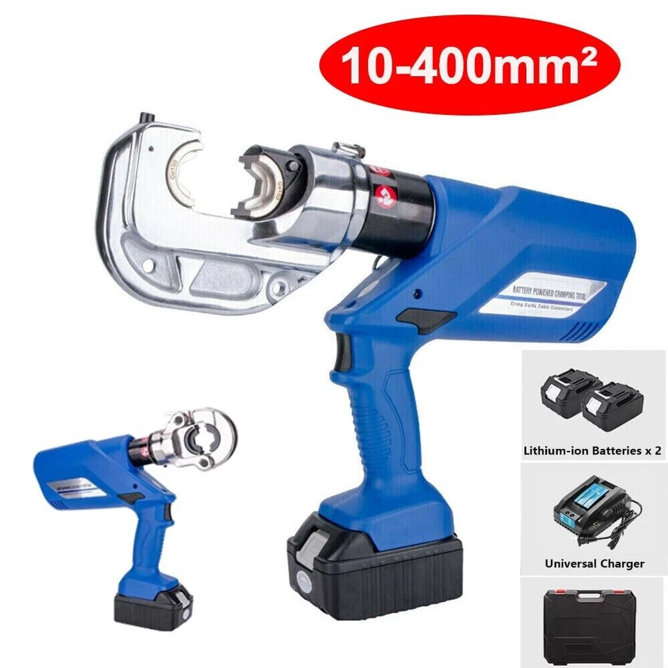 Electric Hydraulic Plier Rechargeable Battery Powered Crimping Tool 10-400mm² - Imagem 2 de 4