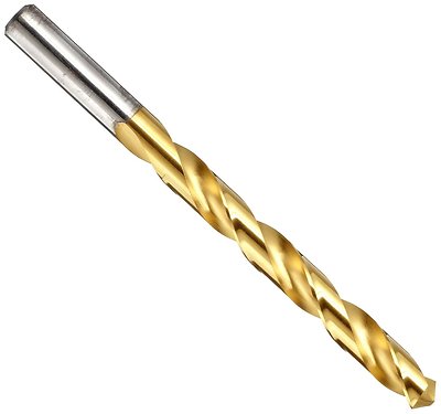 Precision Twist #37 Jobber Length Drill HSS TiN Coated 1 7/16'' Flute 2 1/2'' L