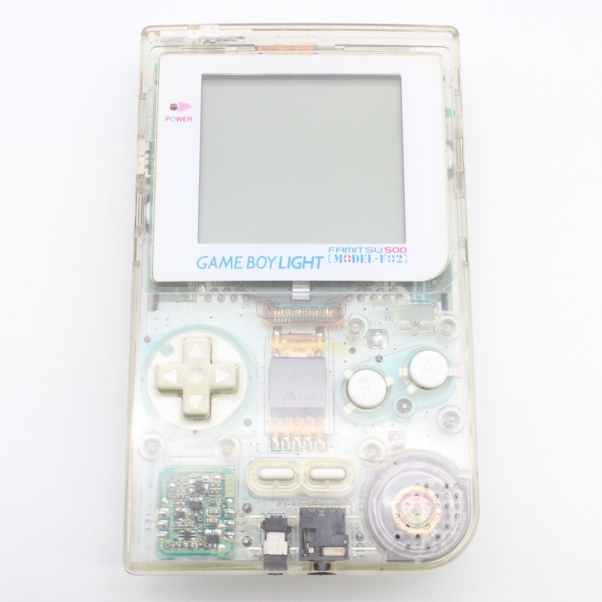 Gameboy Light Console Famitsu MODEL-F02 Clear Skeleton Gameboy Light Console Famitsu MODEL-F02 Clear Skeleton