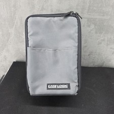 VTG Case Logic 15 disc CD Carry Storage Case Holder Gray Compact Disk Grey Jewel
