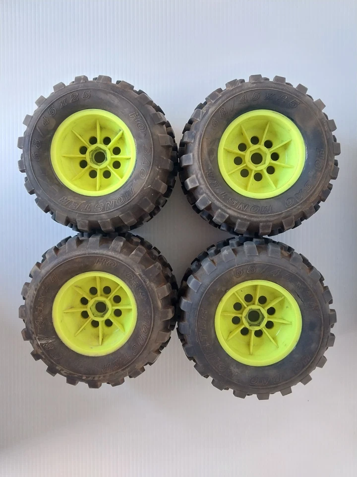 HoBao Monster Ruedas y Neumáticos (Juego de 4) 68/45 x 25 Gasolina Coche RC 17mm M10 Hexagonal Foto 2 de 4