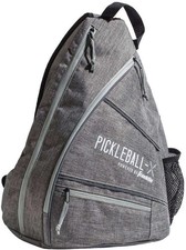 Franklin Pickleball Sling Bag - Holds 6 Paddles  Gear - Adjustable Gray Design