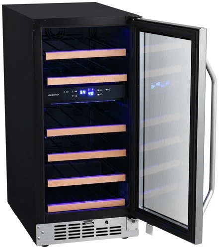 EdgeStar CWR263DZ 15"W 23 Bottle Built-In Dual Zone Wine Cooler - Stainless - Picture 7 of 12