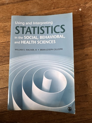 #ad #ad Using and Interpreting Statistics in the Social Behavioral and Health Sciences $25.00