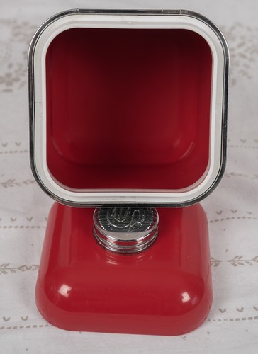 Swan Retro Red 3 Piece Breadbin Storage Set for Tea Coffee & Sugar America Diner - Picture 10 of 10