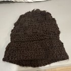 Brown Solid Knit Beanie Hat for Unisex Adults, One Size — photo 3