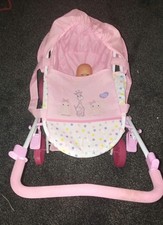 Girls' Pram Buggy Pushchair and Baby Doll Stroller Set Pink