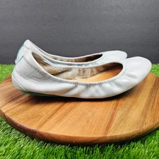 Tieks by Gavrieli Womens Ballerina Flats Slip On Gray Leather Casual Size 7