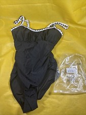 Tummy Control OnePiece Swimsuit Black NWT Small NN