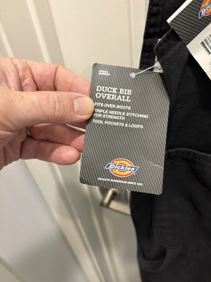 Mono Dickies de lona negro 30/30 nuevo con etiquetas Foto 3 de 4