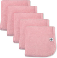 Unisex Baby Organic Cotton Washcloth Multi-Pack Winter Accessory Set, 5-Pack Pin