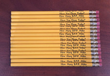 Lote de 15 lápices de marketing/publicidad "Cuántos B.P.P. Miles Have You Done Today"