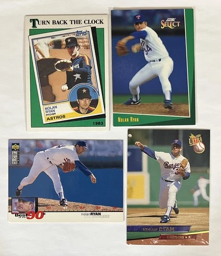 Nolan Ryan Baseball Card Lot Texas Rangers Houston Astros