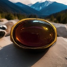 Pirates of the Caribbean Jack Sparrow Stolen Gold & Purple stone Replica Ring