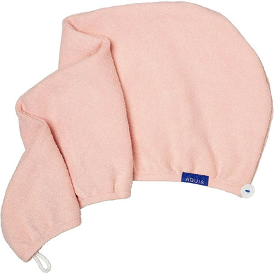 #ad AQUIS Hair Wrap Drying Towel Tool Recycled Microfiber Lotus Pink $29.99