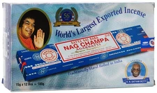 Satya Sai Baba Nag Champa Agarbatti Pack of 12 Incense Sticks Boxes 15gms Eac...