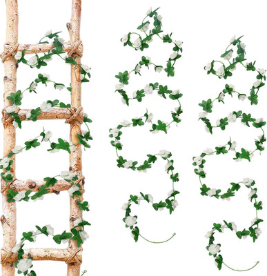 2 Künstliche Blumen Girlanden 240 cm UV-beständig Hochzeit Garten Deko