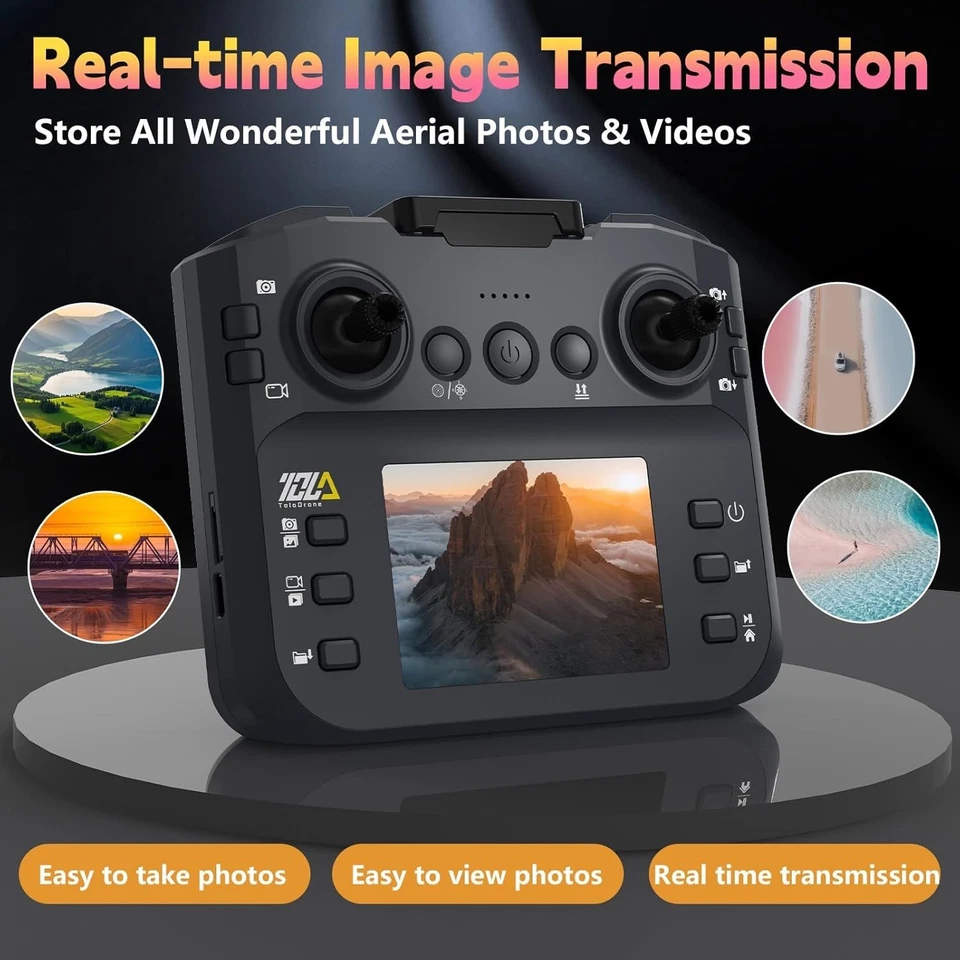 Toladrone TD12LCD Drohne mit Kamera für Erwachsene Bürstenloser Motor LCD - Bild 2 von 4