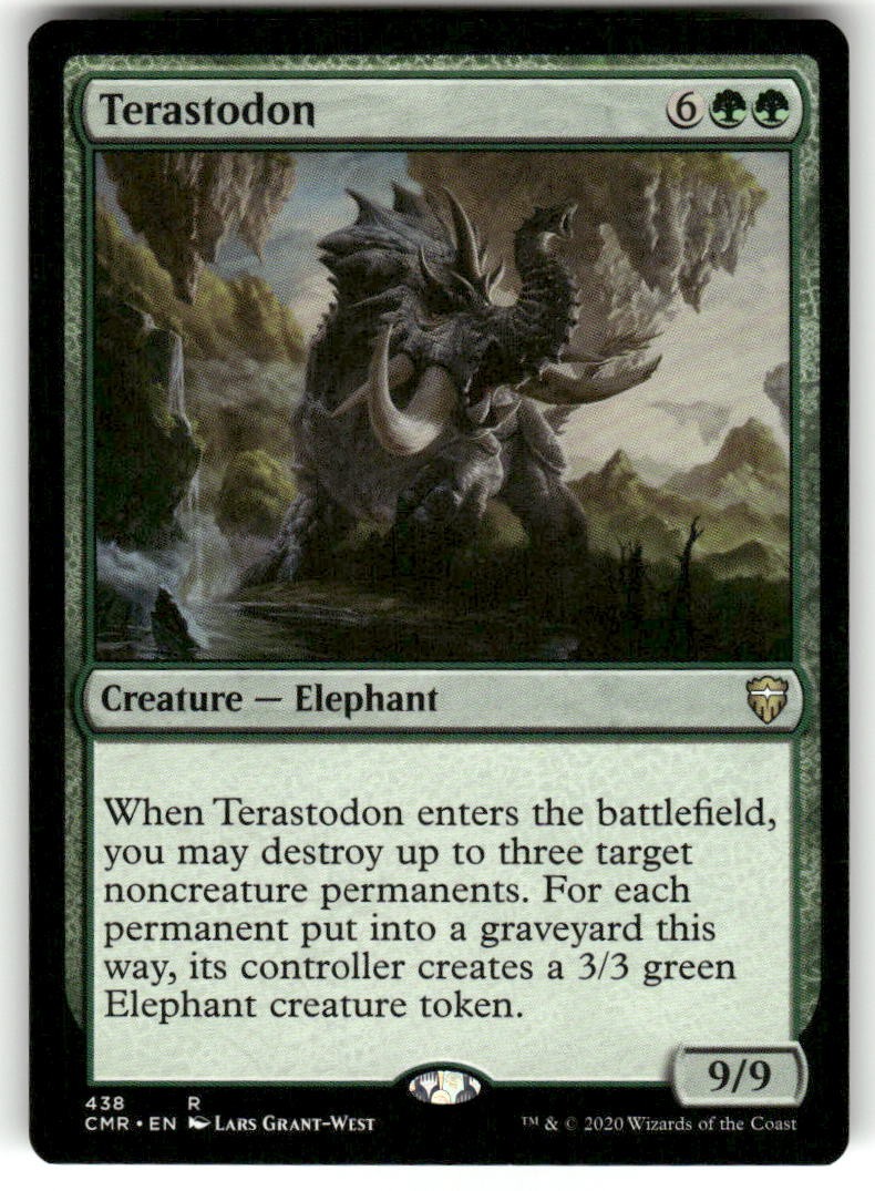 Terastodon 438 Rare Commander Legends Magic: The Gathering Near Mint