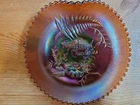 Carnival Glass ADVERTISING NORTHWOOD AMETHYST Fern Brand Chocolates Handgrip