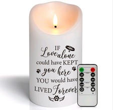 Pet Memorial Gifts for Dogs Cats Loss of Dog Sympathy Gift, Sympathy Candle f...