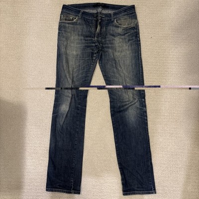 EXTE Men's Blue Distressed Straight Leg Jeans US 30 IT 44