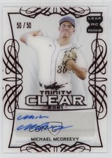 2021 Leaf Trinity Clear Auto Red /50 Michael McGreevy #CA-MM4 Auto 1b1x