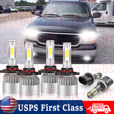 FOR GMC Yukon XL 1500 2500 2000-2006 LED Headlights High Low Fog Light Bulbs Kit