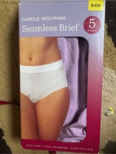 Carole Hochman Seamless Brief 5-Pack in multi colors