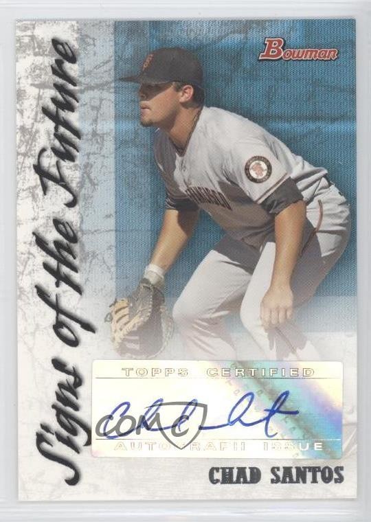2007 Bowman Signs of the Future Chad Santos #SOF-CS Auto 2u3