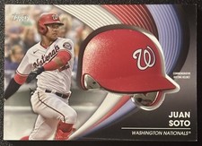 2022 Topps Juan Soto #BH-JS Commemorative Batting Helmet Card Nationals Insert