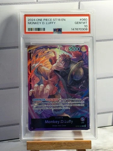 One Piece Monkey D Luffy OP05-060 ST18 PSA 10 GEM MINT